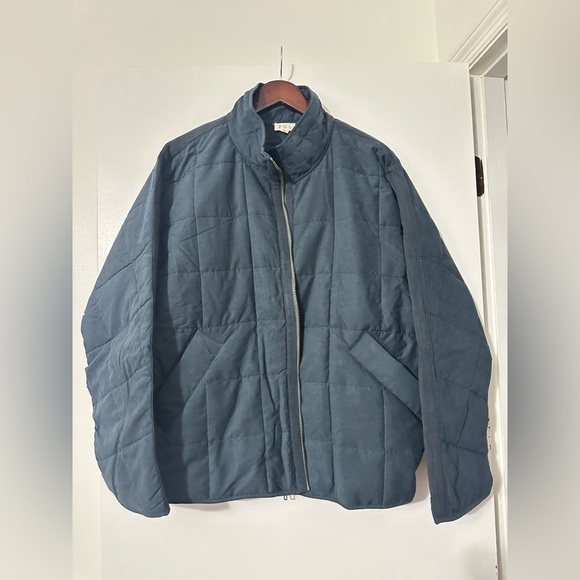 POL Navy Quilted Knit Bomber Jacket Womens Size Large - Picture 6 of 10